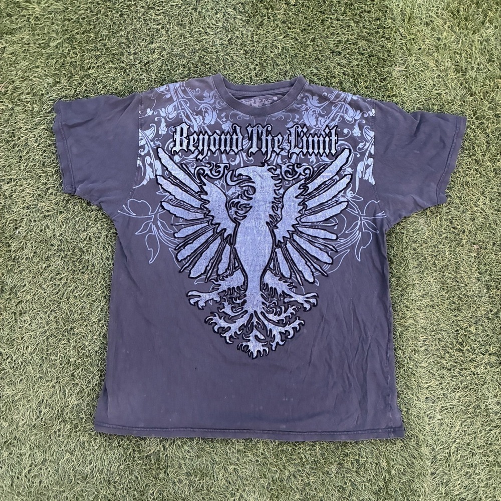 Beyond The Limit Men's 2XL Y2K Graphic Shirt Cross Emo Goth Grunge Punk Vintage